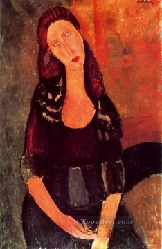 seated jeanne hebuterne 1918 Amedeo Modigliani Oil Paintings